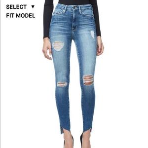 Good American Good Waist Cascade Hem Blue125